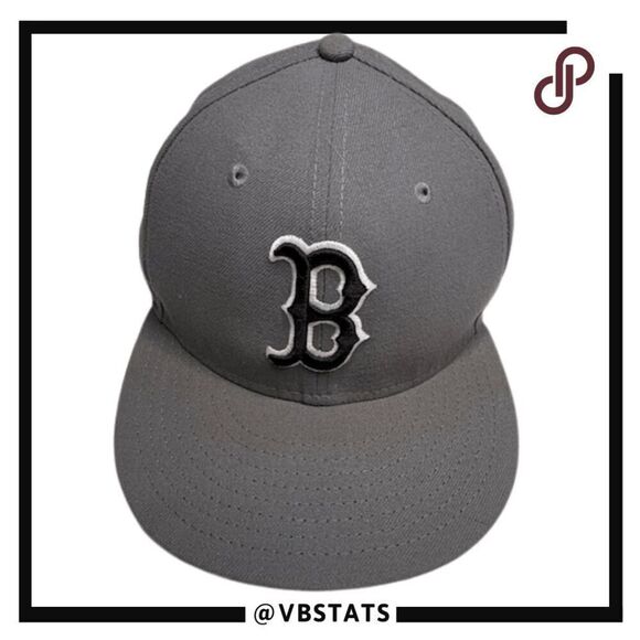 New Era Men's 59 Fifty Boston Red Sox Genuine Merchandise Cap Gray Size 7 1/2 - Picture 1 of 6